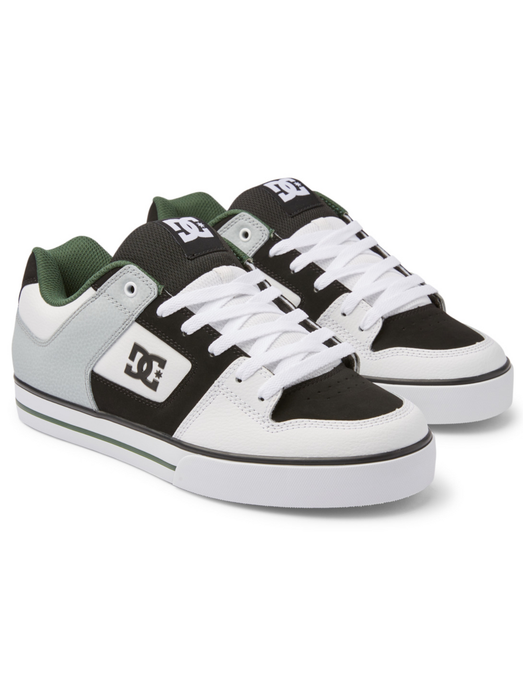 DC Shoes Pure Sneakers - White/Black/Green