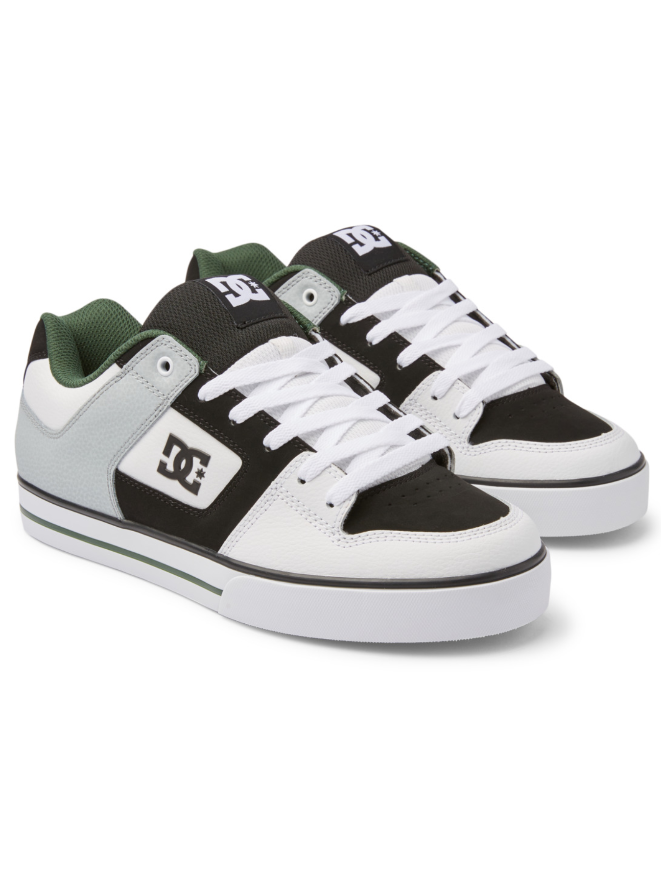 DC Shoes Tênis Pure - Branco/Preto/Verde