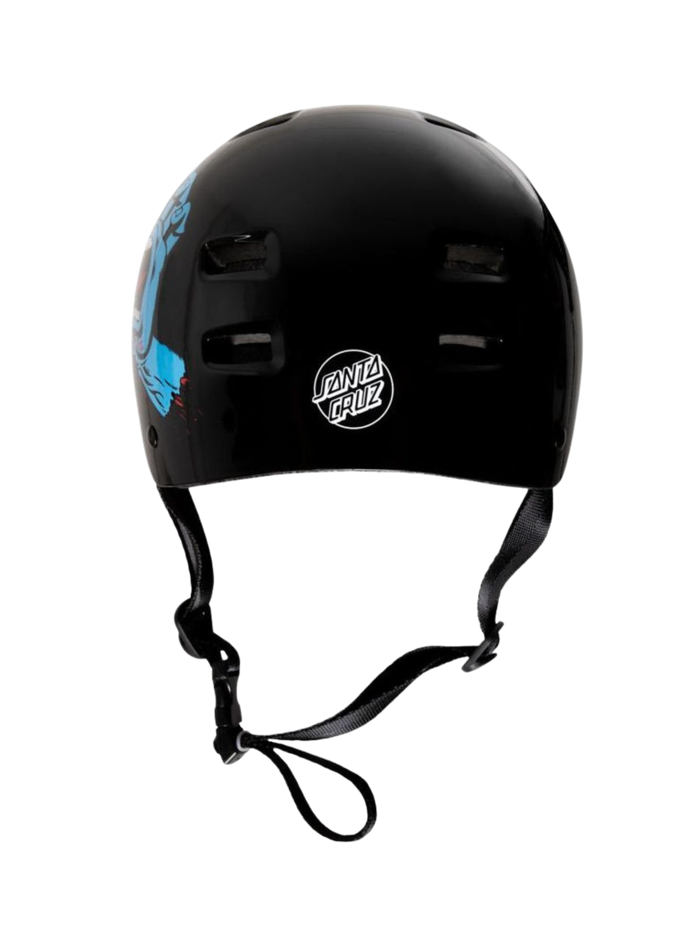 Skateboard Helmet Bullet X Santa Cruz Screaming Hand | Gloss Black