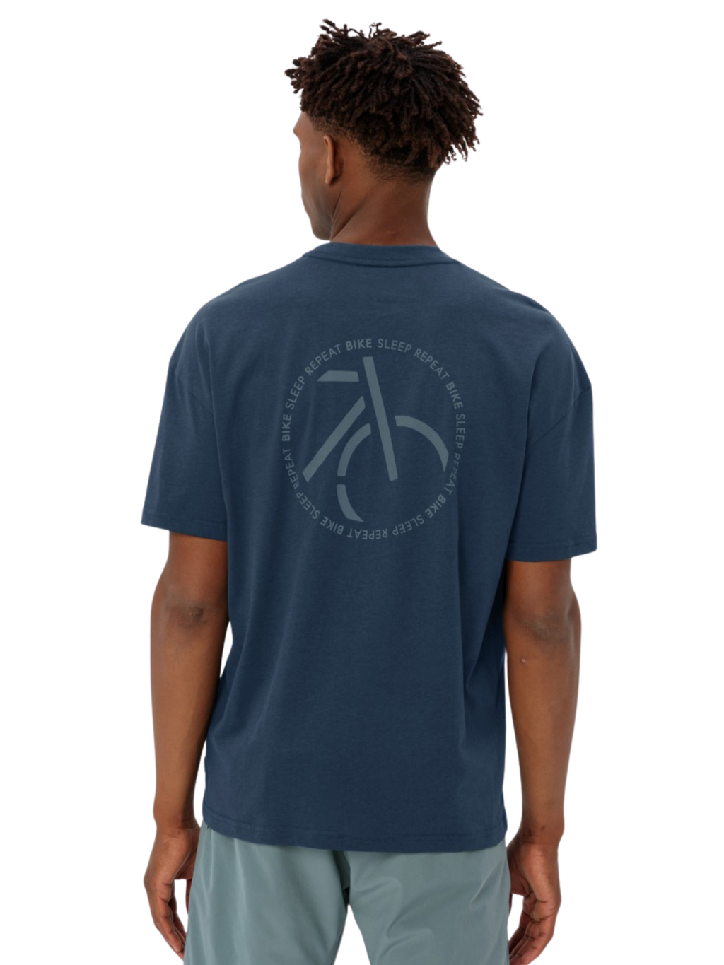 Camiseta Vaude Cyclist Casual - Dark Sea
