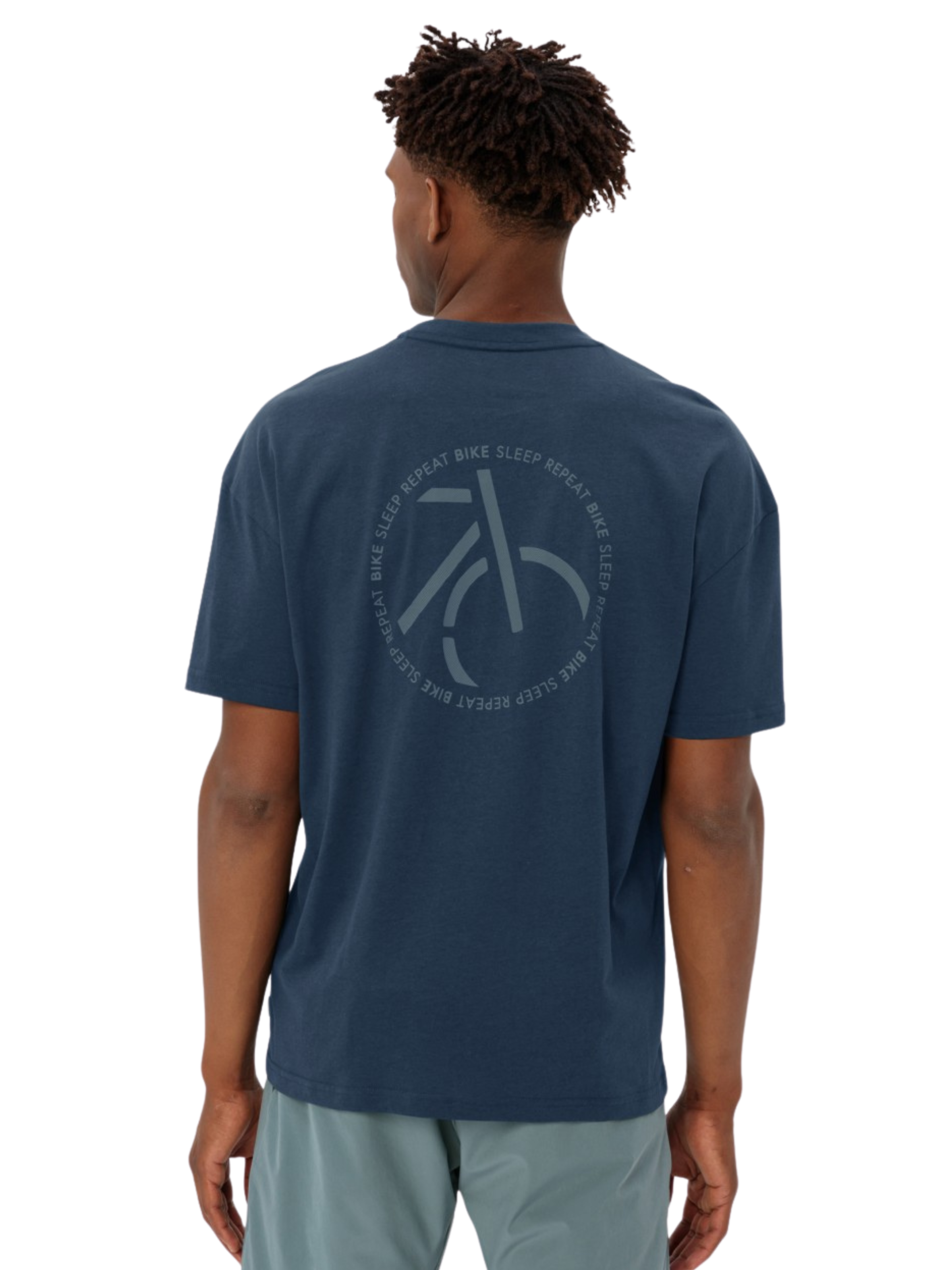 Camiseta Vaude Cyclist Casual - Dark Sea