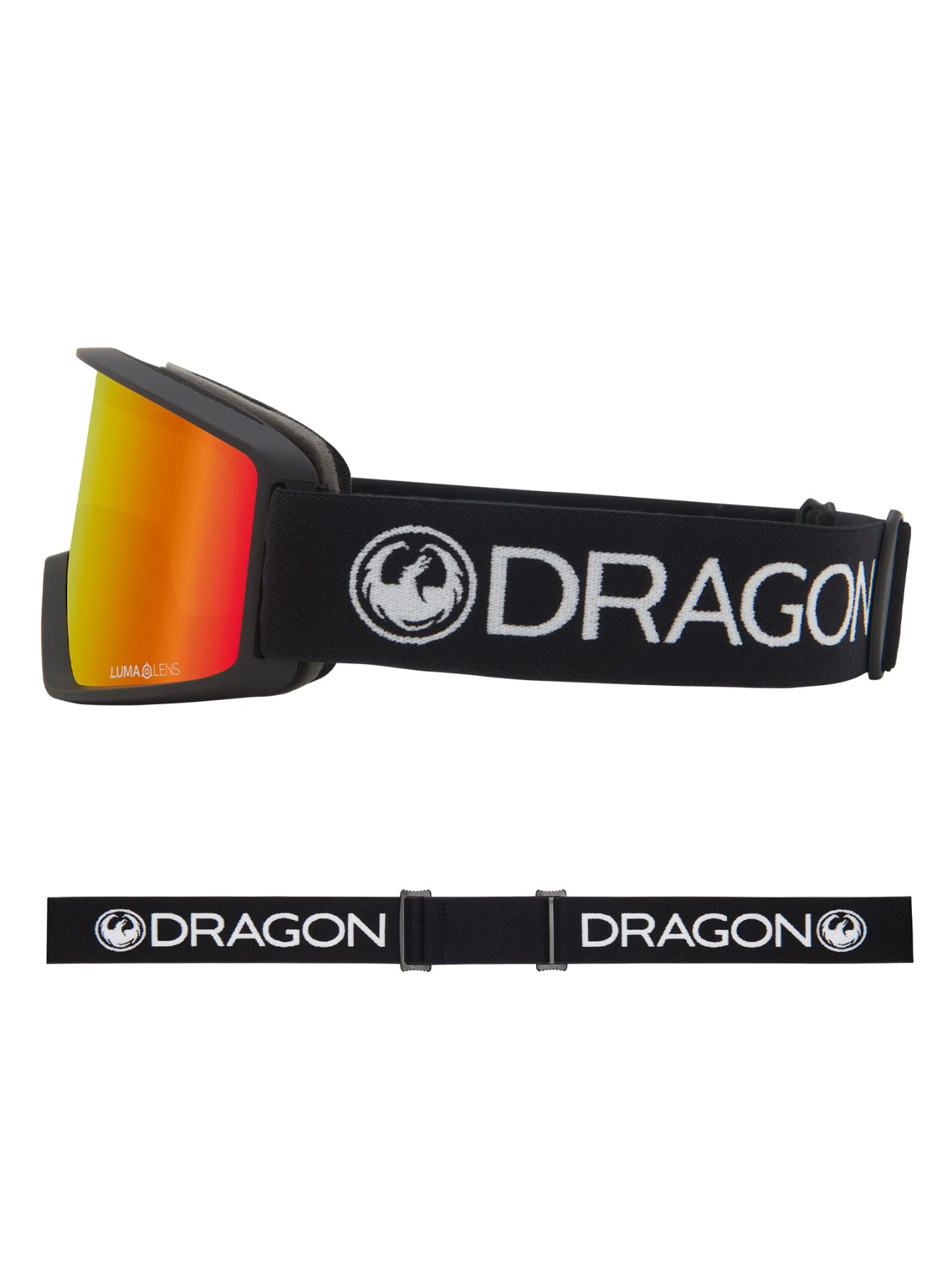 Óculos de neve Dragon DXT OTG - lente ionizada preta Lumalens vermelha