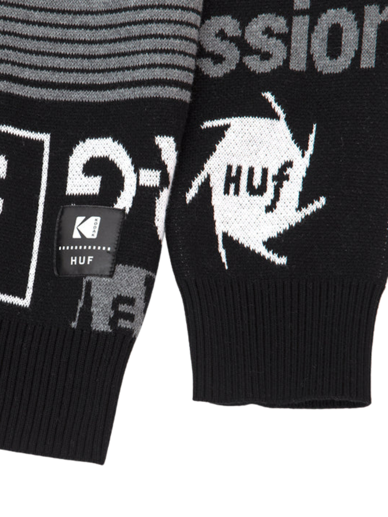 Jersey HUF x Kodak Dark Room Jacquard Knit - Noir | Collection_Zalando | HUF x KODAK | Nouveaux produits | Produits les plus récents | produits les plus vendus | Produits les plus vendus | pulls | Vols d'actions | surfdevils.com