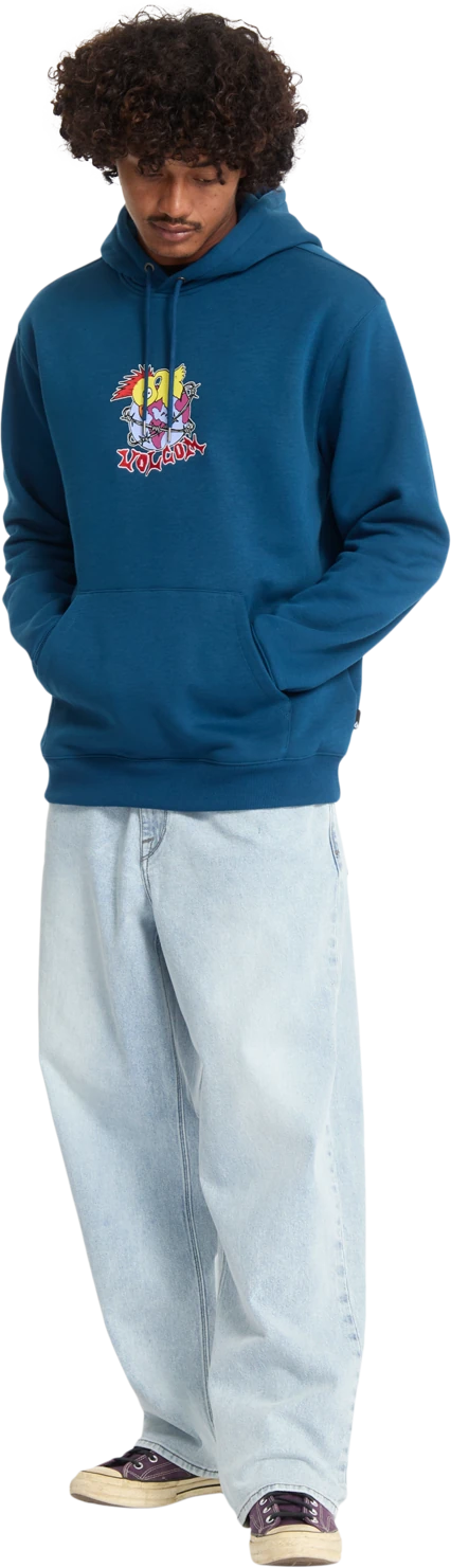 Volcom Noder sudadera con capucha hombre detail 3 | Cosmic Blue