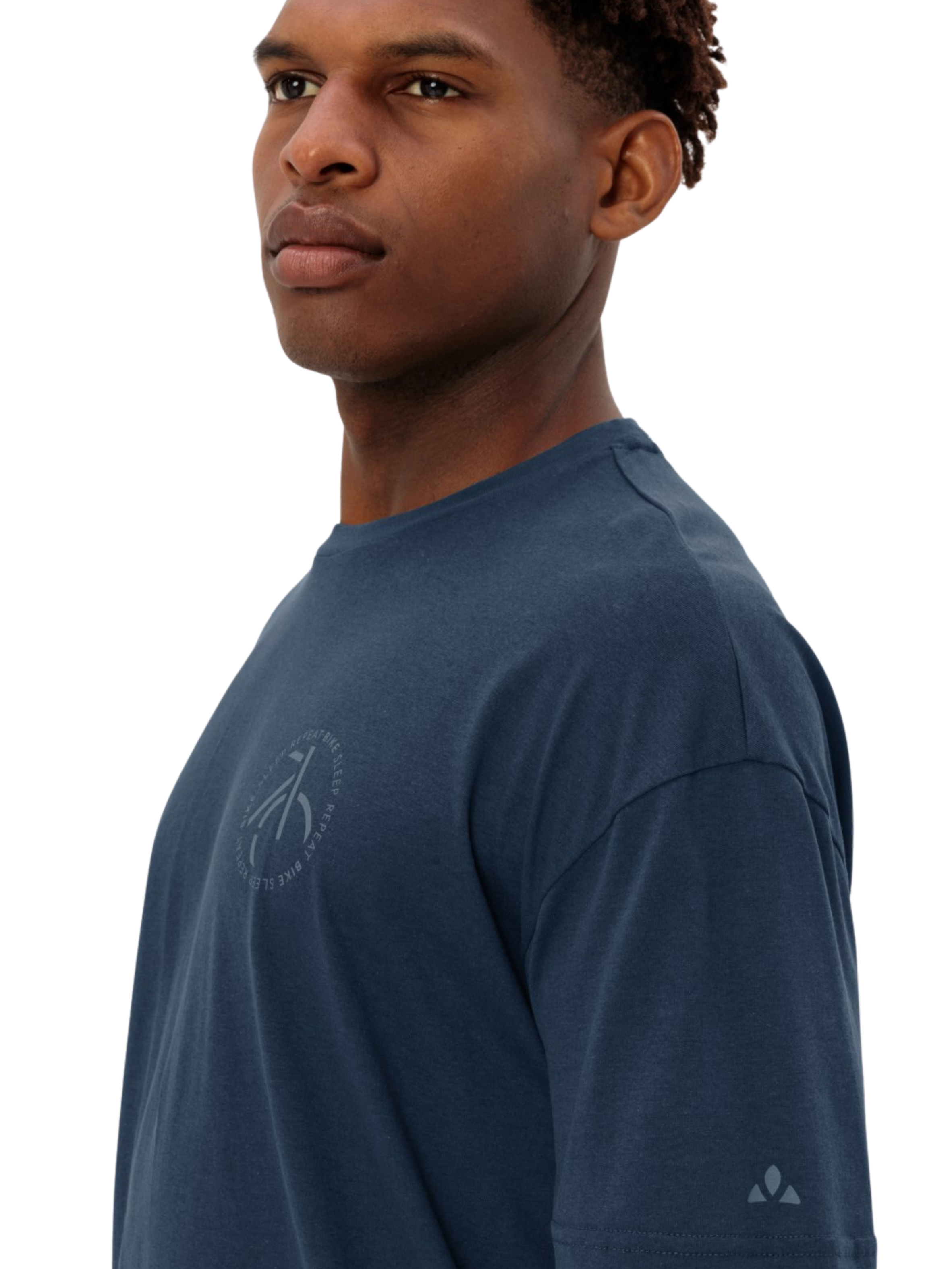 Camiseta Vaude Cyclist Casual - Dark Sea