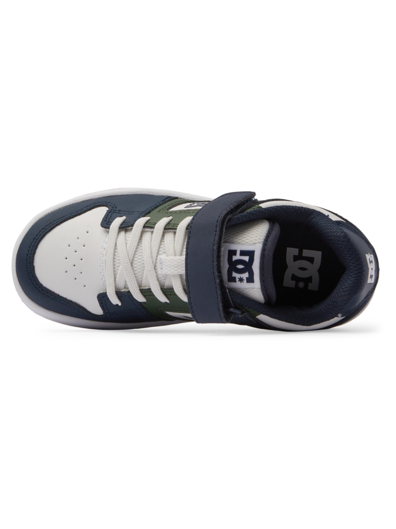 DC Shoes Manteca 4 V Kids Sneakers - White/Blue/Green