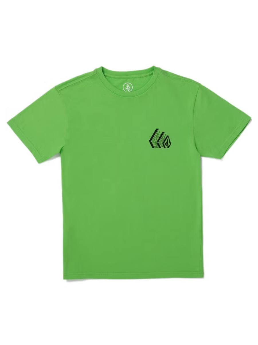 Camiseta infantil Volcom Repeater - Verde Elétrico