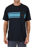 T-Shirt Salty Crew Clubhouse Knit Schwarz