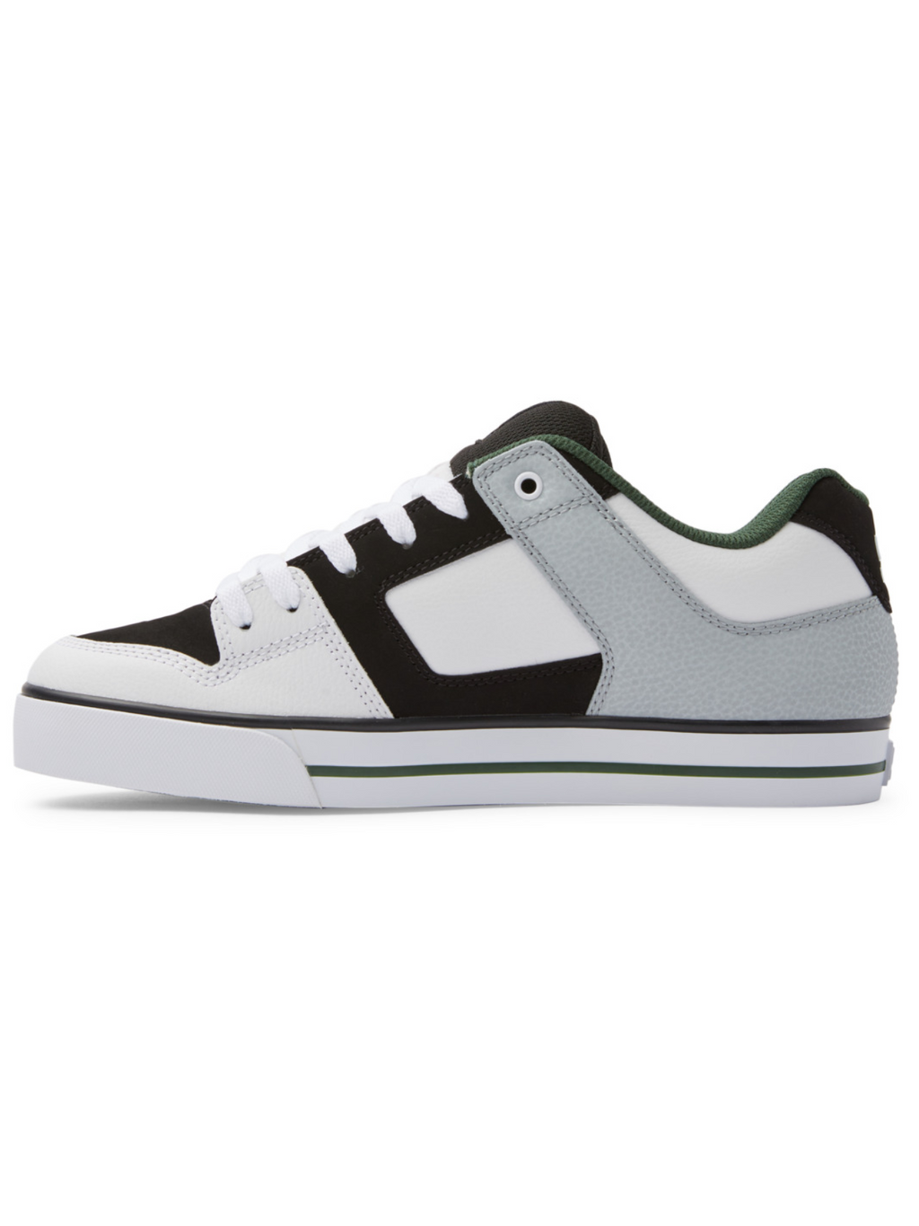 DC Shoes Pure Sneakers - White/Black/Green