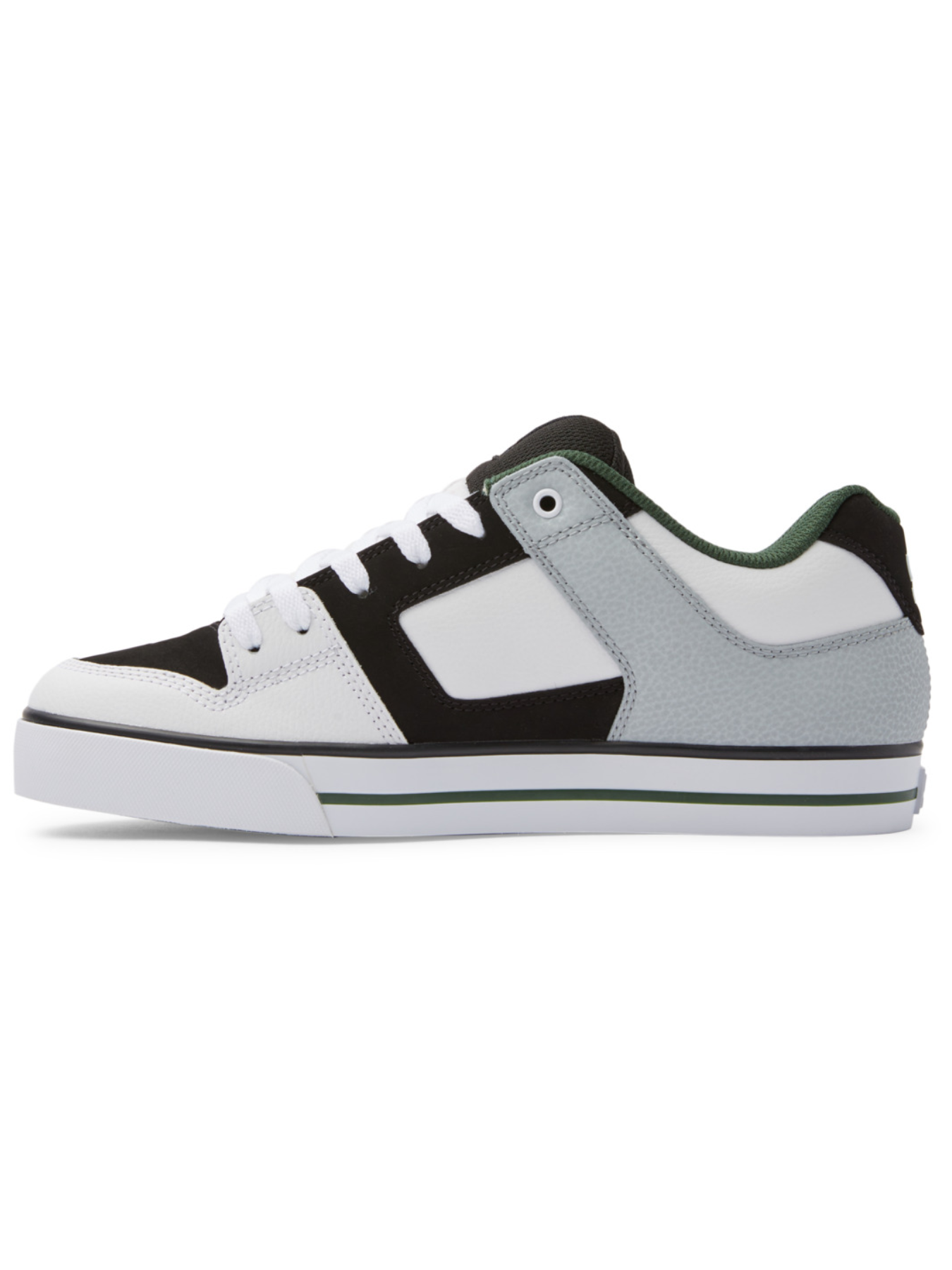DC Shoes Pure Sneakers – Weiß/Schwarz/Grün