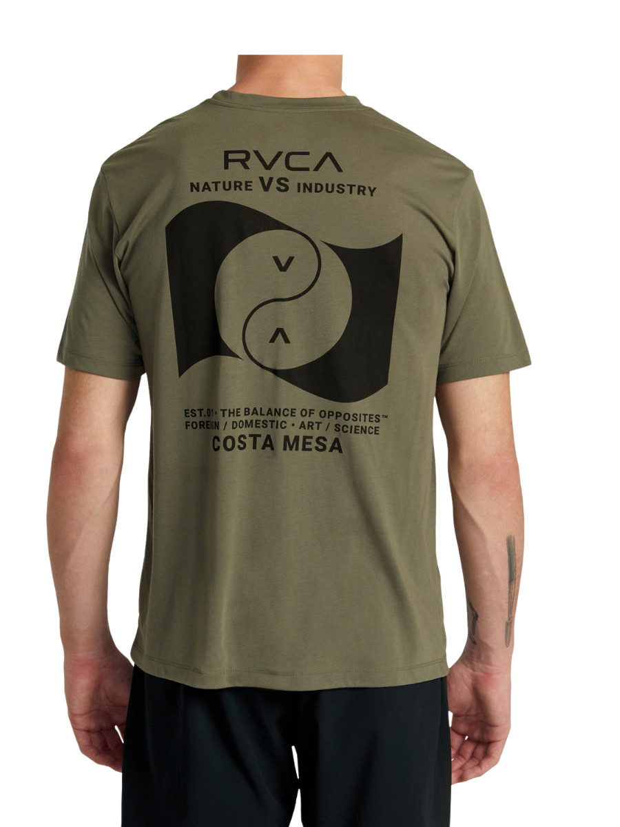 Camiseta RVCA Balance Banner - Verde Oliva