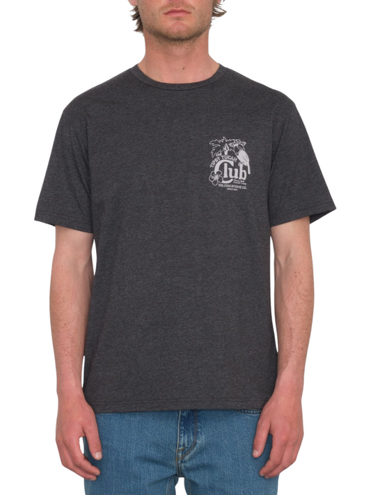 Men's short sleeve t-shirts | Volcom Tispy Tucan T-Shirt - Heather Black