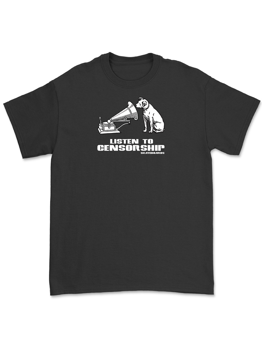 Censorship Nipper T-Shirt – Schwarz