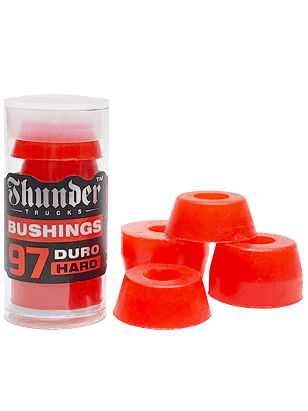 Caoutchoucs d'essieu Thunder Premium 97A Bushings (Rouge) 