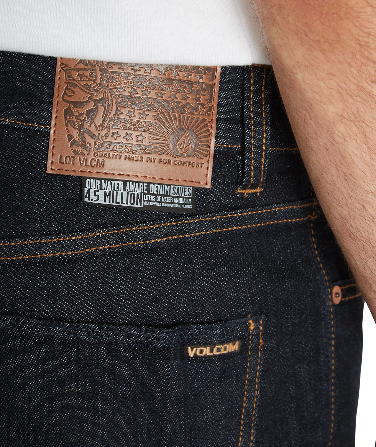 Volcom Vorta Jeans pantalón tejano hombre detail 5 | Rinse