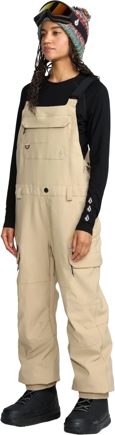 Volcom CRESTON 3D STRETCH BIB OVERALL pantalón mujer detail 2 | Oatmeal
