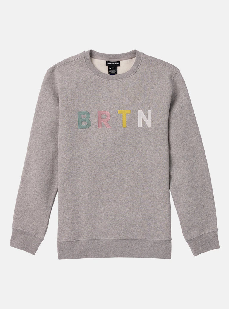 Burton BRTN Sweat-shirt à col rond Gris Heather Multi