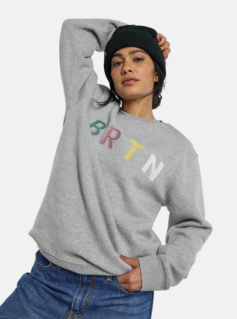 Burton BRTN Crewneck Sweatshirt Grey Heather Multi | alle Sweatshirts | Meistverkaufte Produkte | Neue Produkte | Neueste Produkte | Pullover-Hoodies | Sammlung_Zalando | Snowboards von Burton | surfdevils.com