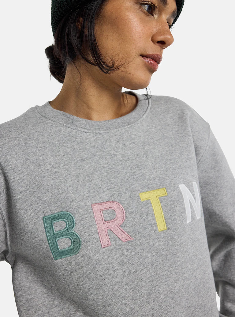 Burton BRTN Crewneck Sweatshirt Grey Heather Multi