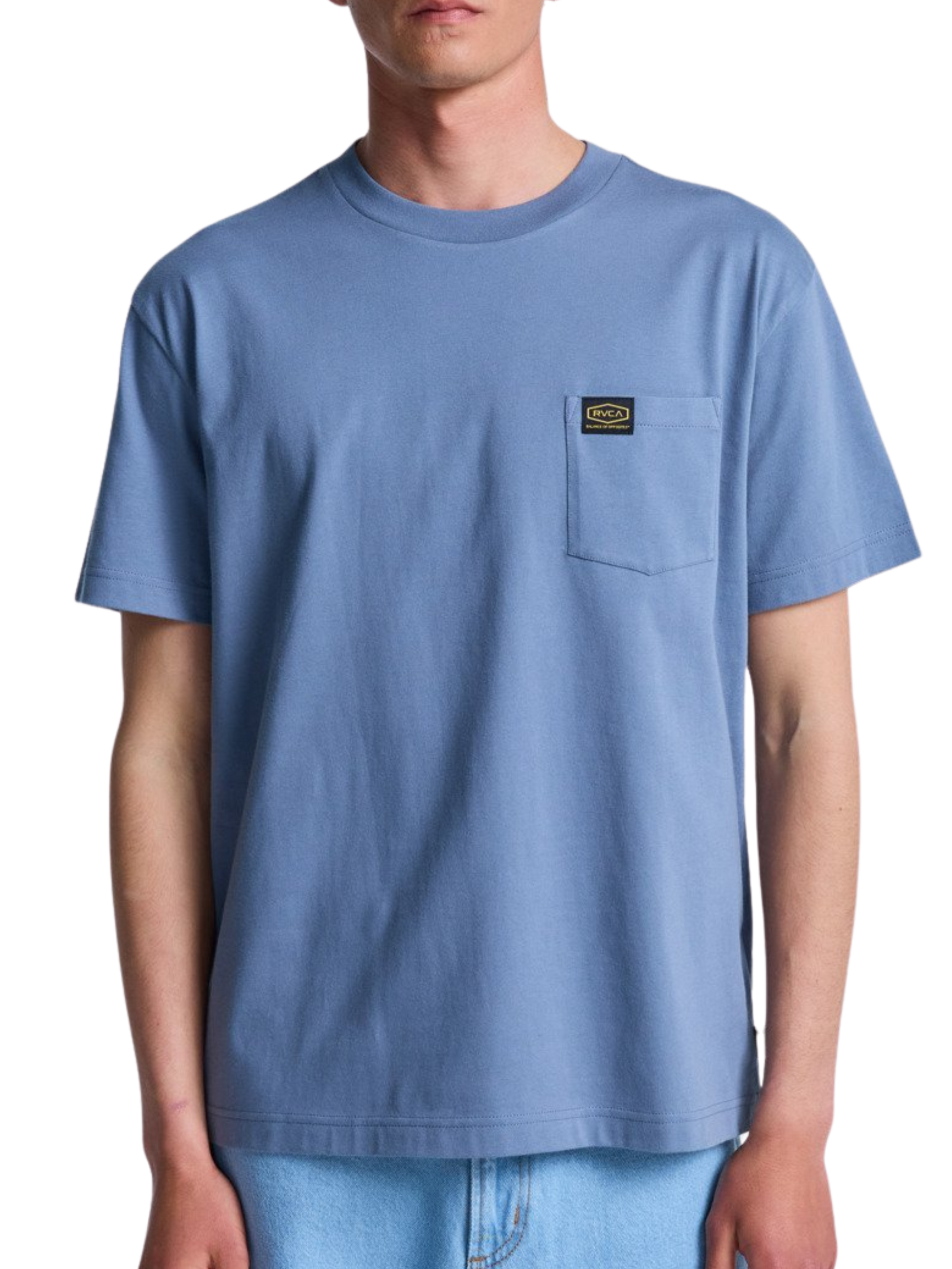 T-Shirt RVCA Skateboards Americana Pocket Vintage Navy