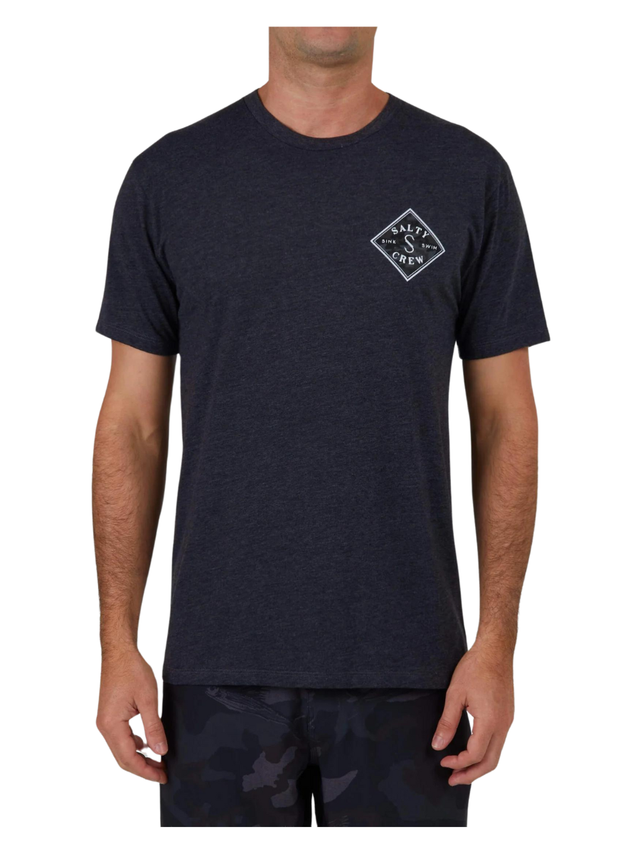 Camiseta Salty Crew Tippet Camo Fill Premium - Charcoal Heather