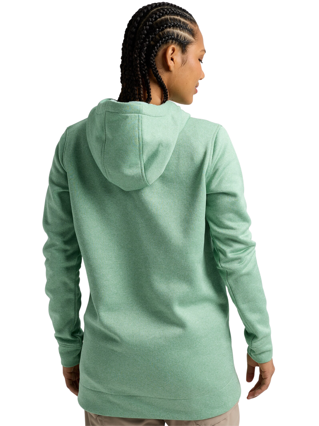 Sudadera larga Burton Oak Long Pullover Hoodie para mujer | Soft Sage Heather