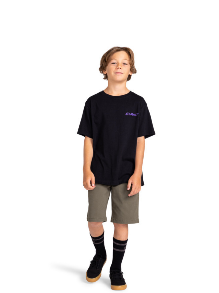 Camiseta infantil Element Skateboards Jurassic - Flint Black