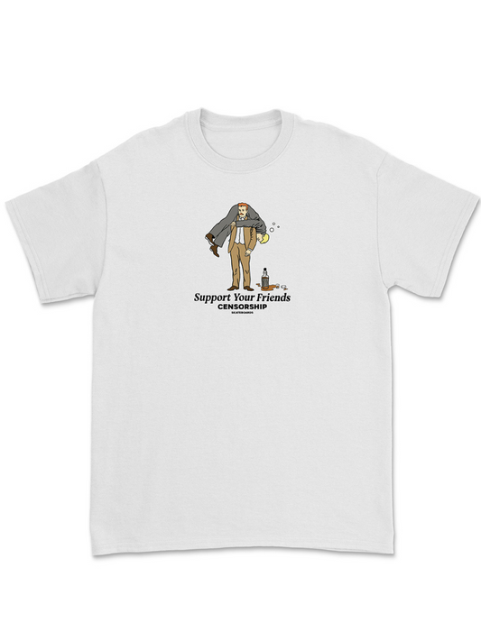Zensur-Unterstützungs-T-Shirt – Weiß