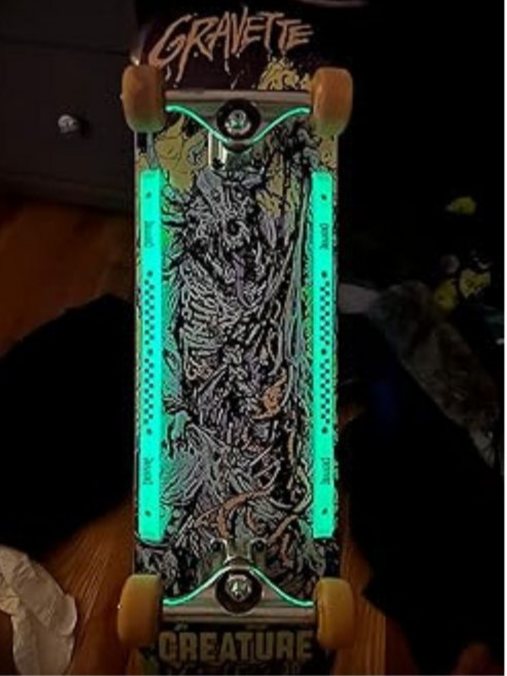 Creature Skateboards Sliders Rails - Glow in the dark