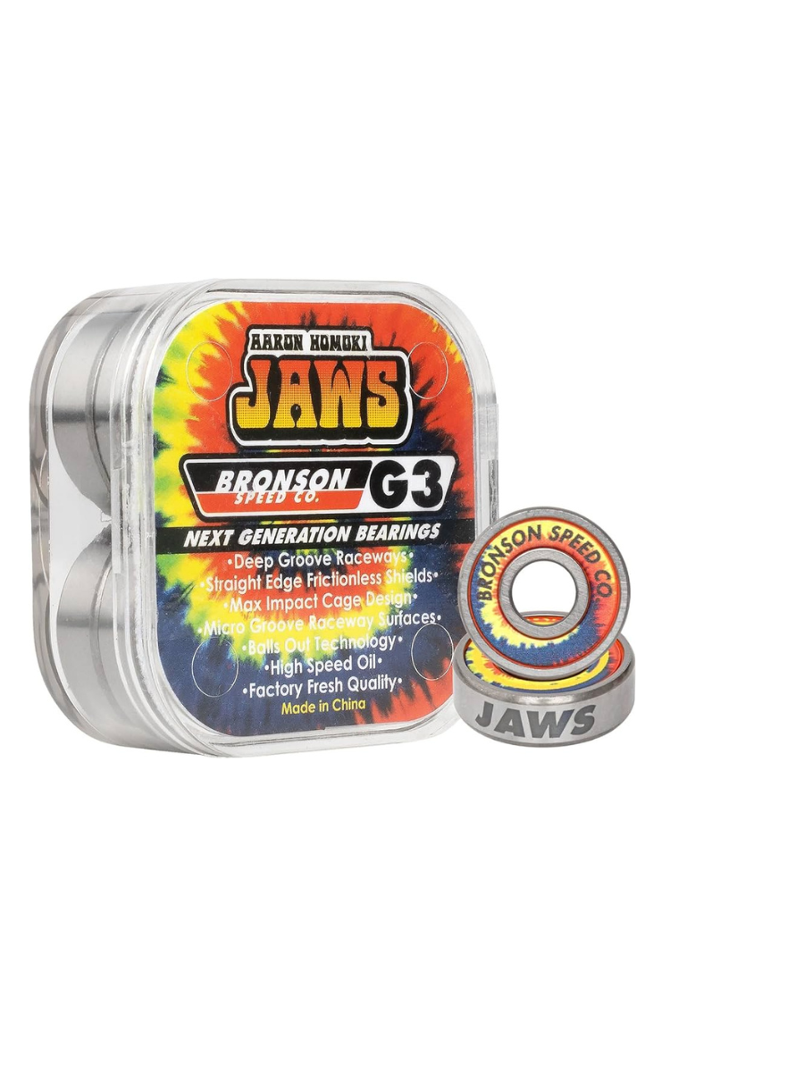 Aaron JAWS Homoki G3 Bearings Bronson Skateboard Bearings | Coleção_Zalando | Koongo | Loja de skate | Mesas, Eixos, Rodas,... | Novos produtos | Não Koongo | Peças de skate | Produtos mais recentes | Produtos mais vendidos | Produtos mais vendidos | Rolamentos para skate | surfdevils.com