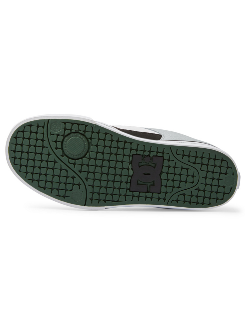 DC Shoes Pure Sneakers - White/Black/Green