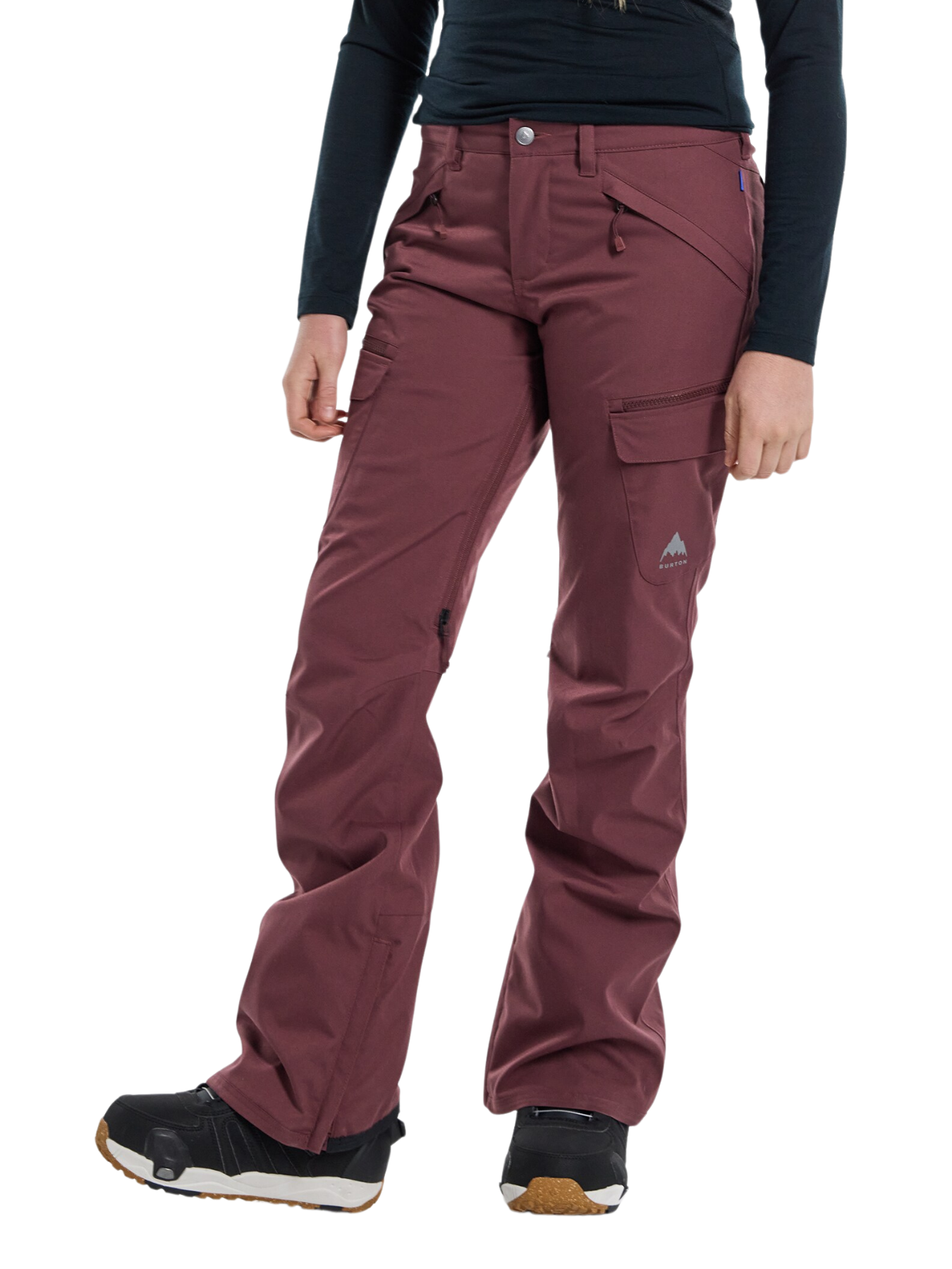 Calça de snowboard feminina Burton Gloria 2L Stretch Insulated - Almandine