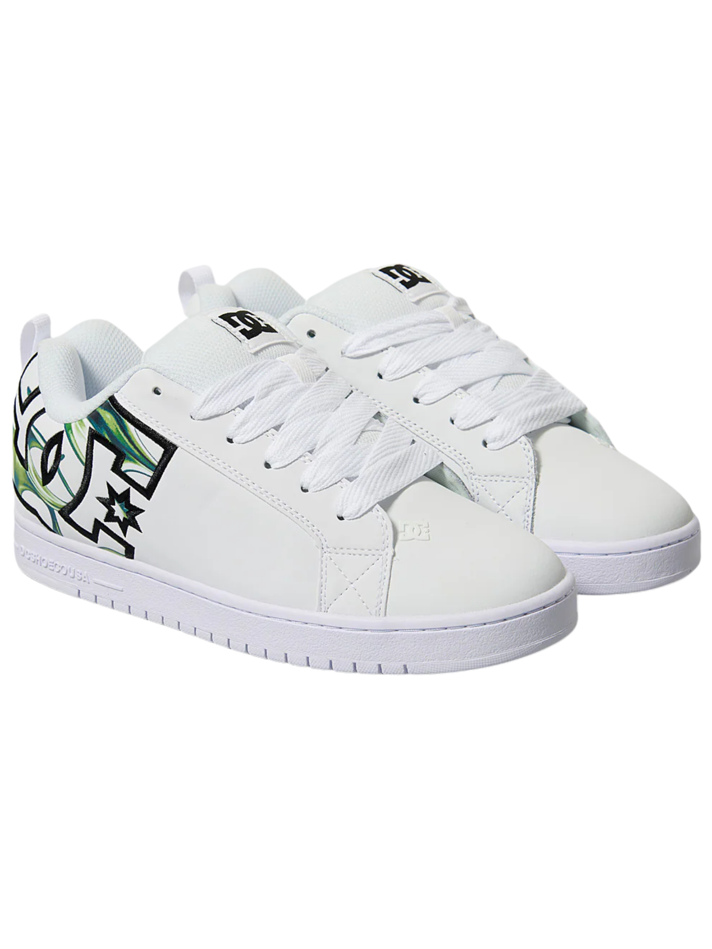 DC Court Graffik | Liquid Fuego White