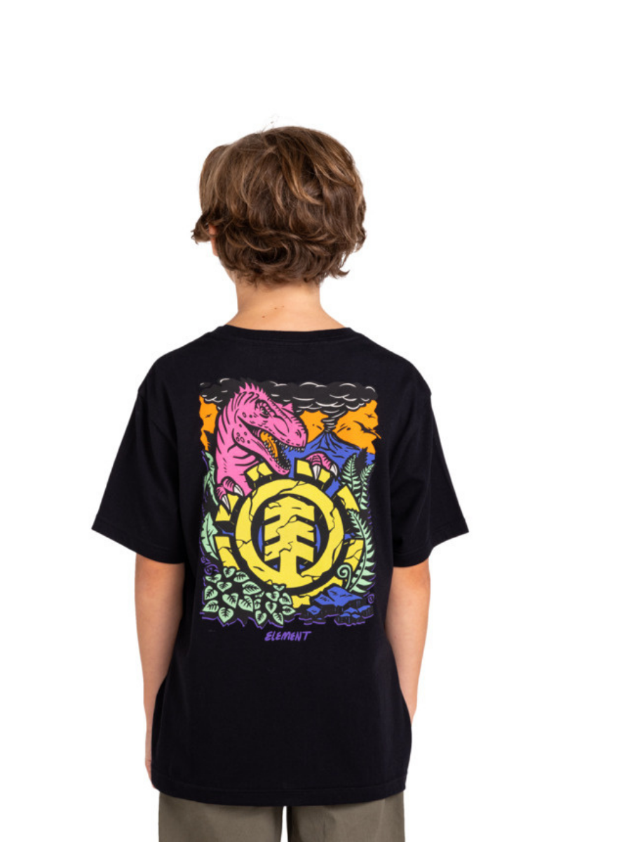 Element Skateboards Jurassic Kids T-Shirt - Flint Black