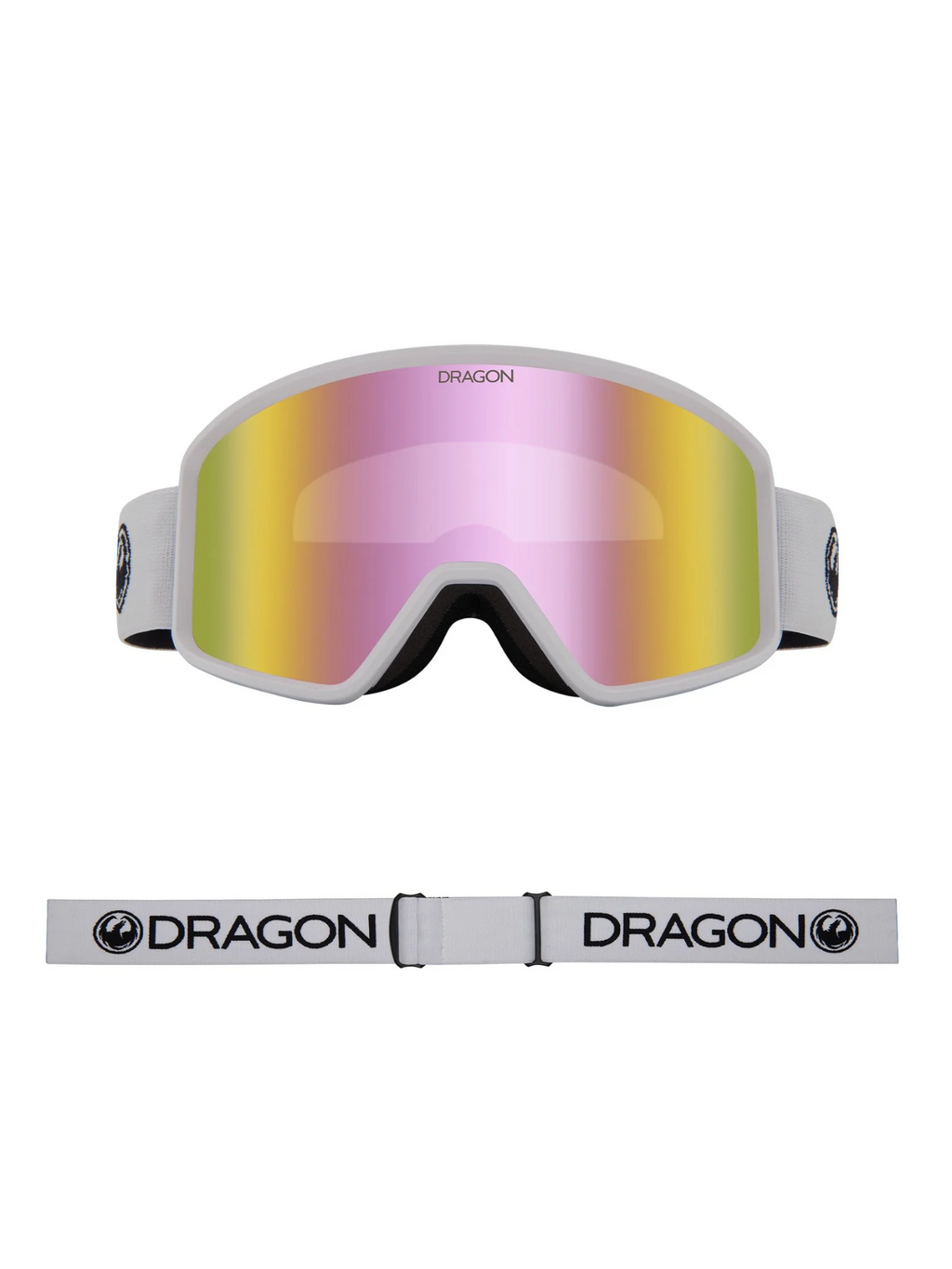 Gafas de ventisca Dragon DXT OTG - White Lumalens Pink Ionized Lens