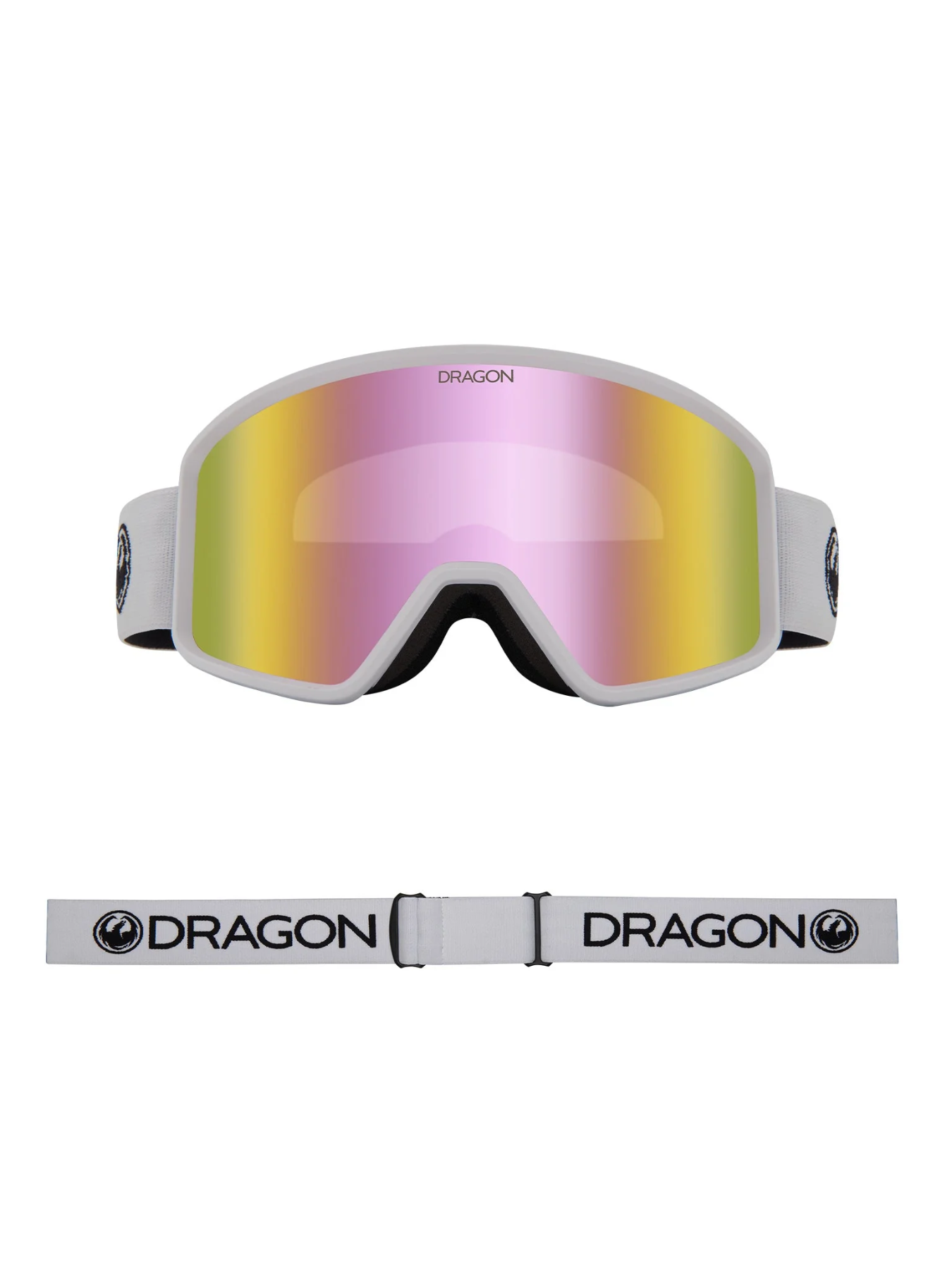 Óculos de neve Dragon DXT OTG - lente ionizada rosa Lumalens branca