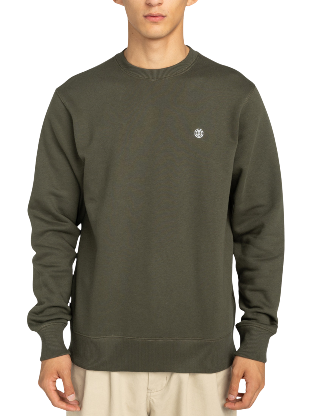 Sudadera Element Icon Embroidery Crew - Forest Night