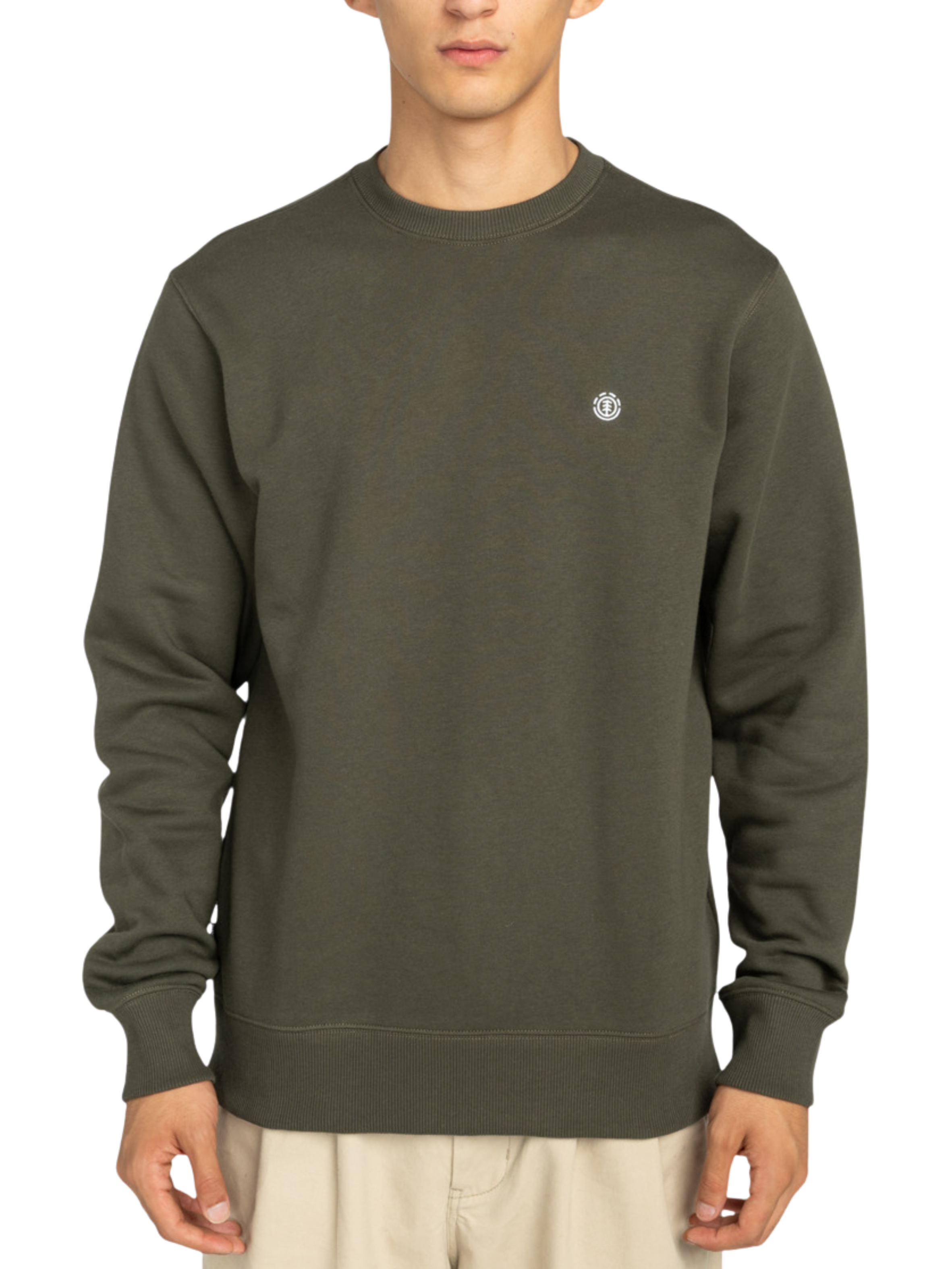 Sudadera Element Icon Embroidery Crew - Forest Night