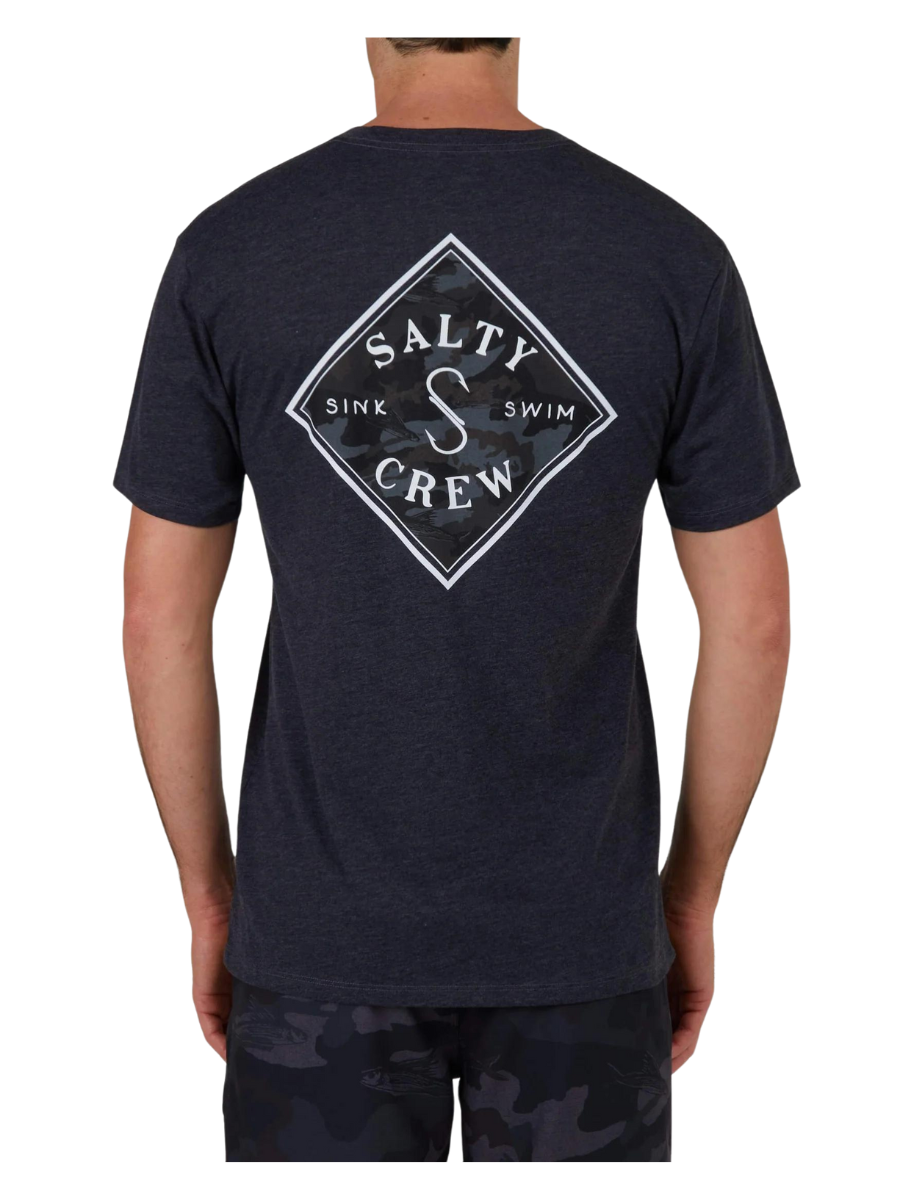 Salty Crew Tippet Camo Fill Premium T-Shirt – Charcoal Heather