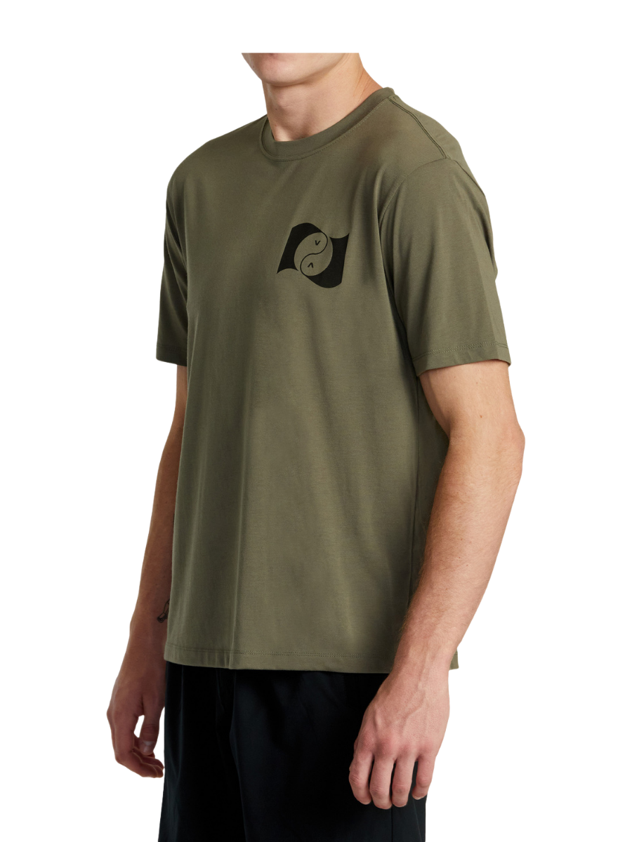 Camiseta RVCA Balance Banner - Olive