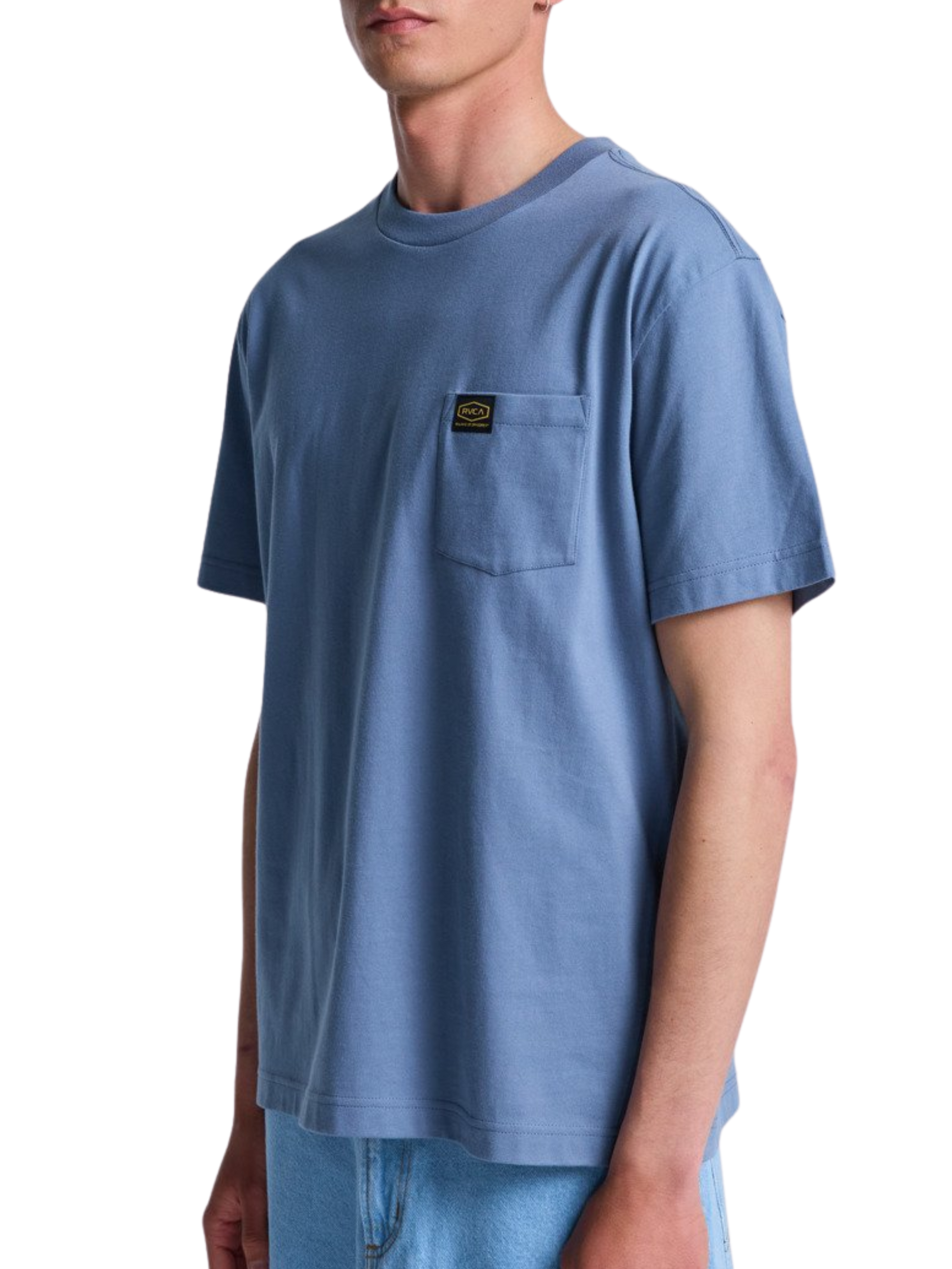 T-Shirt RVCA Skateboards Americana Pocket Vintage Navy