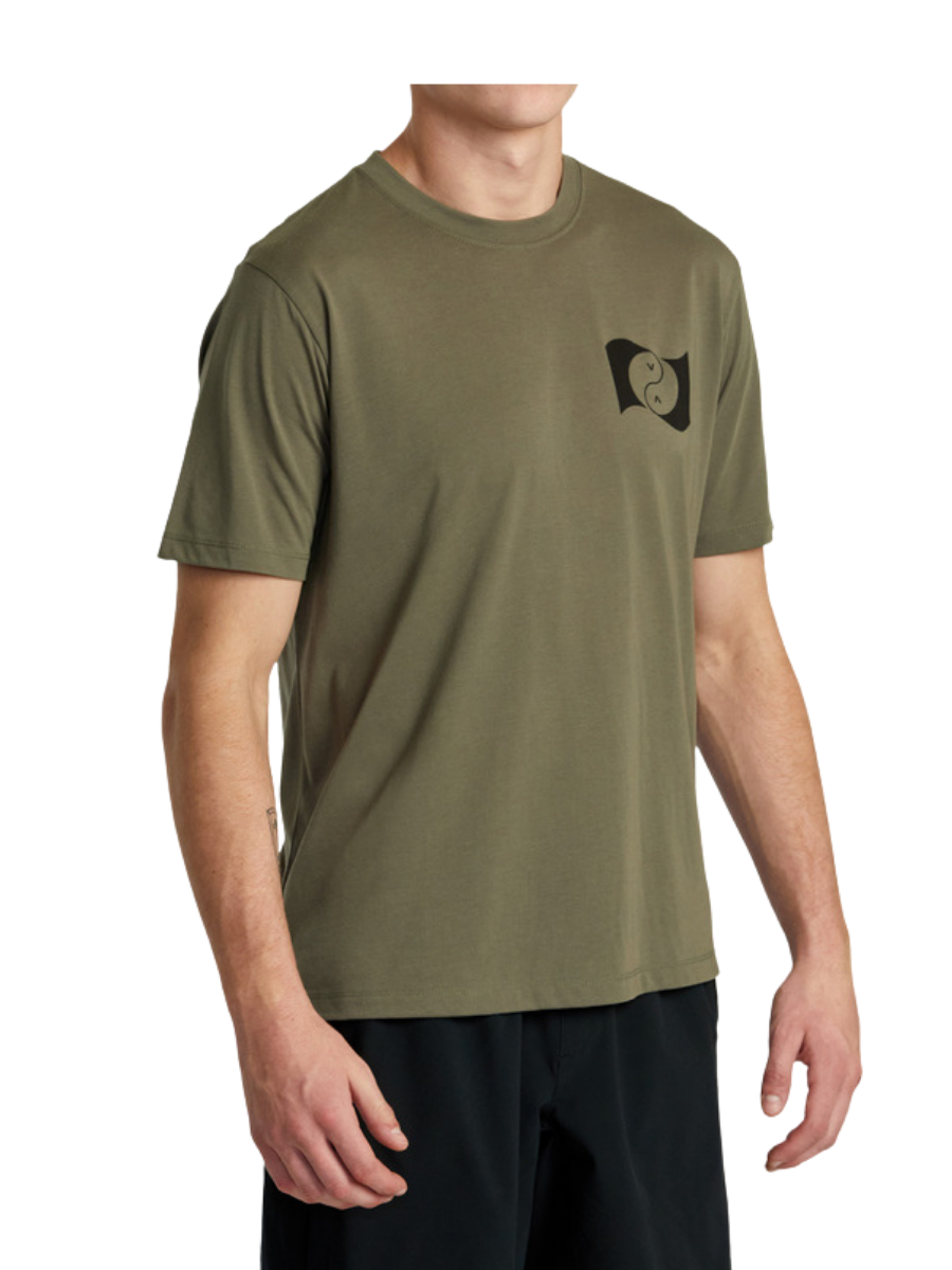 Camiseta RVCA Balance Banner - Verde Oliva