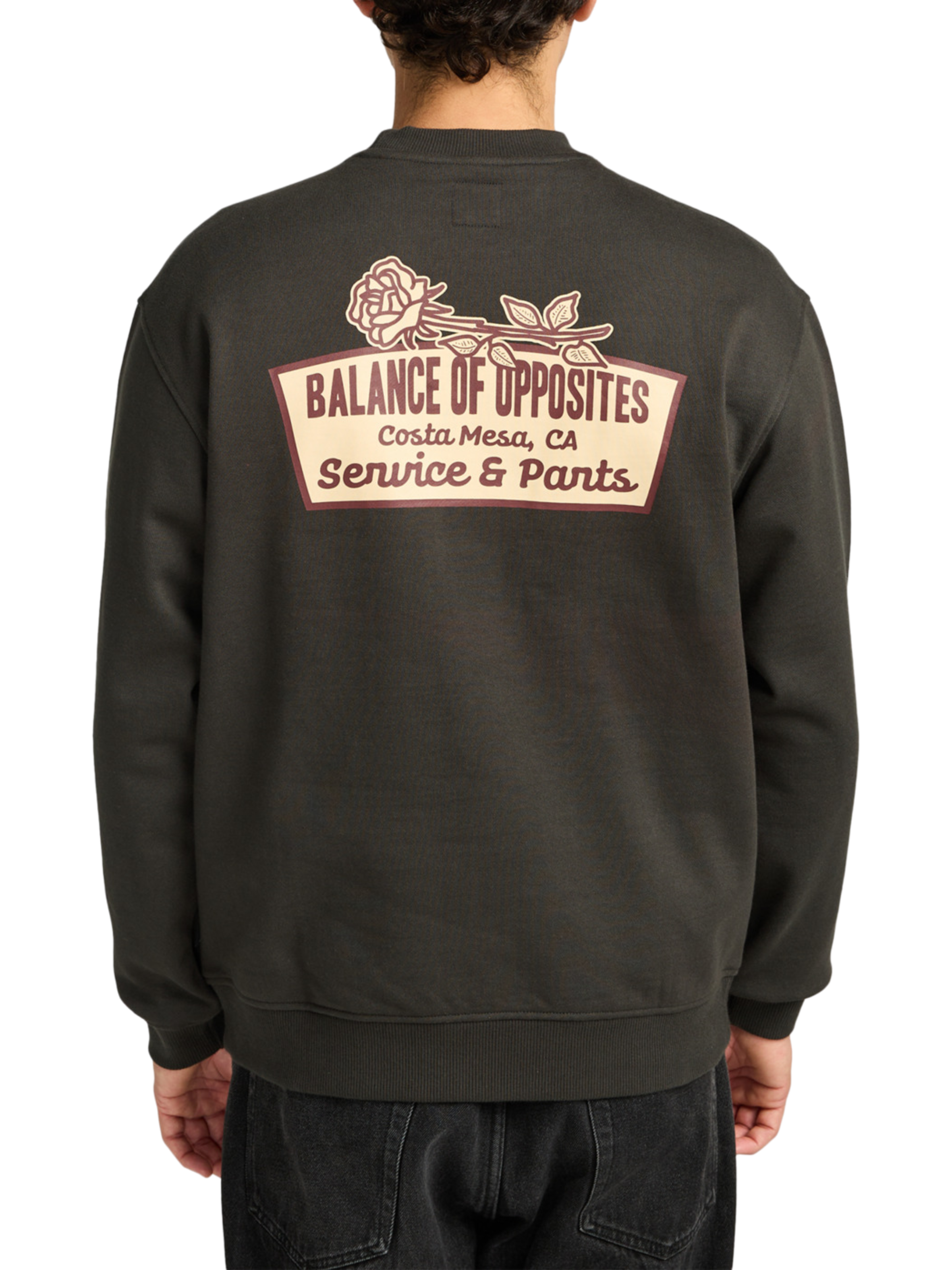 Sudadera RVCA Rose Sign | Pirate Black