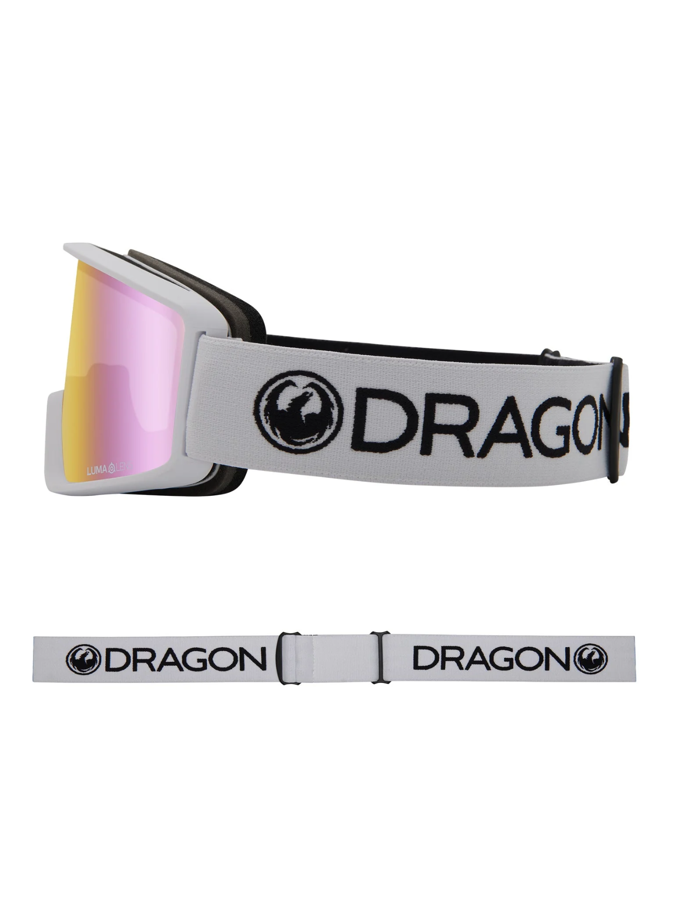 Gafas de ventisca Dragon DXT OTG - White Lumalens Pink Ionized Lens