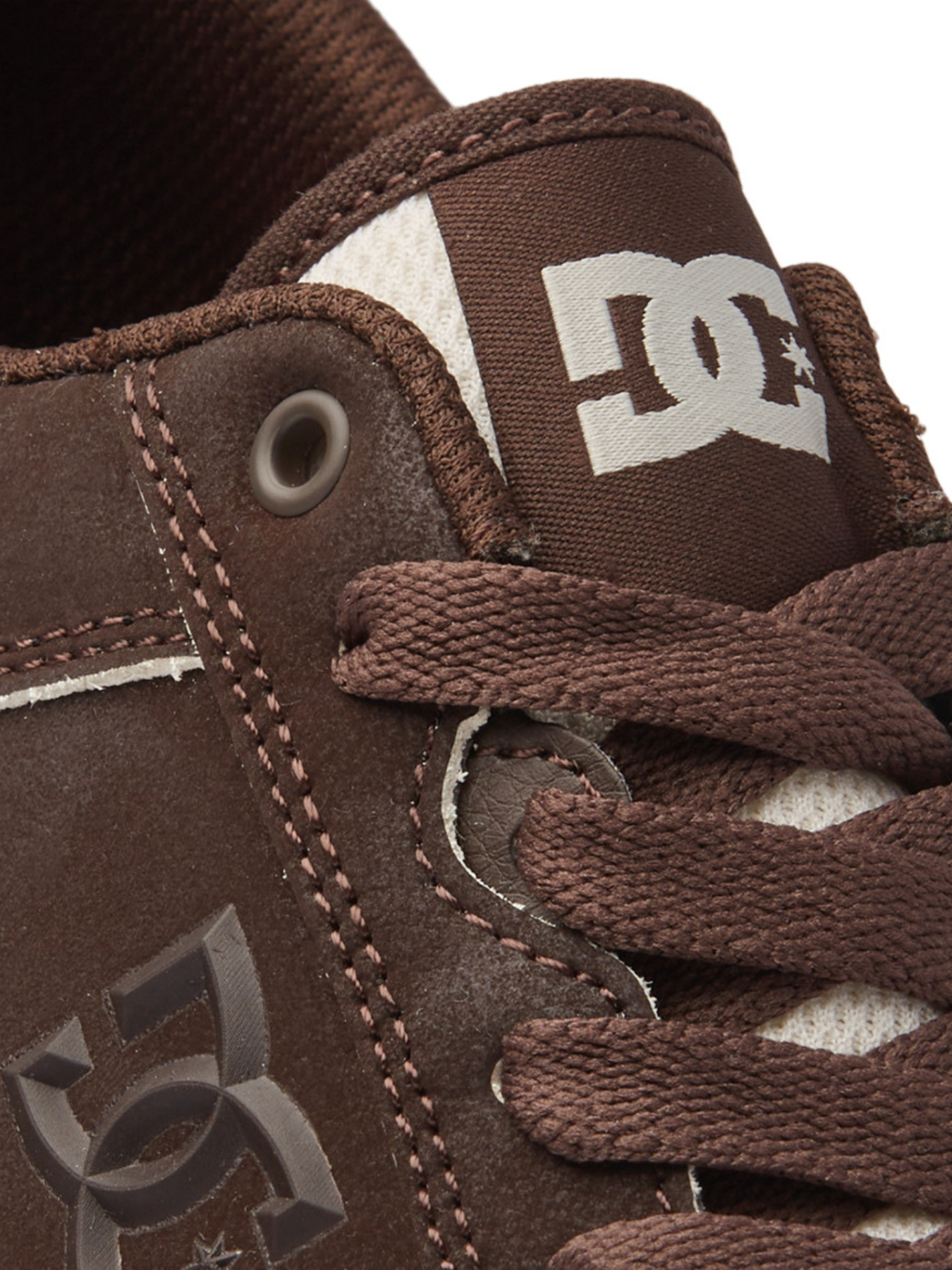 Dc Shoes Teknic Baskets en cuir - chocolat noir/marron