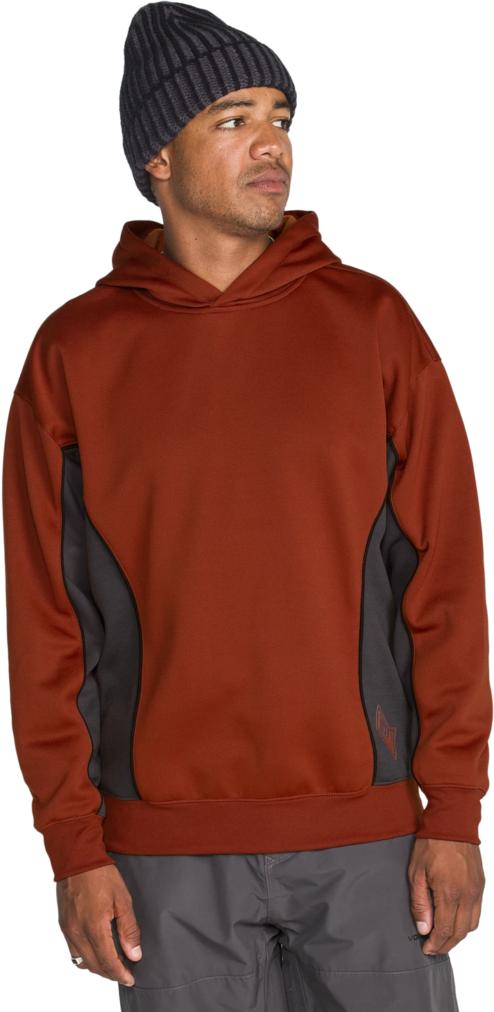 Volcom VITAL HYDRO P/O sudadera con capucha hombre | Burnt Orange
