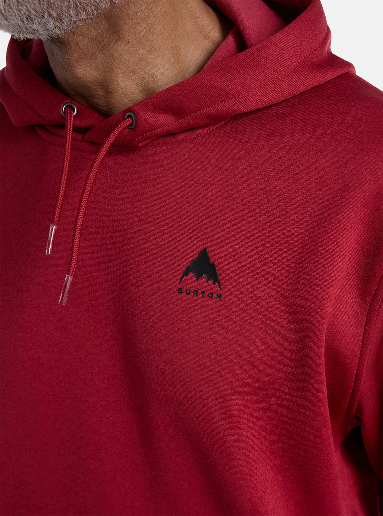 Burton Oak Pullover Hoodie Deep Red Heather technisches Sweatshirt