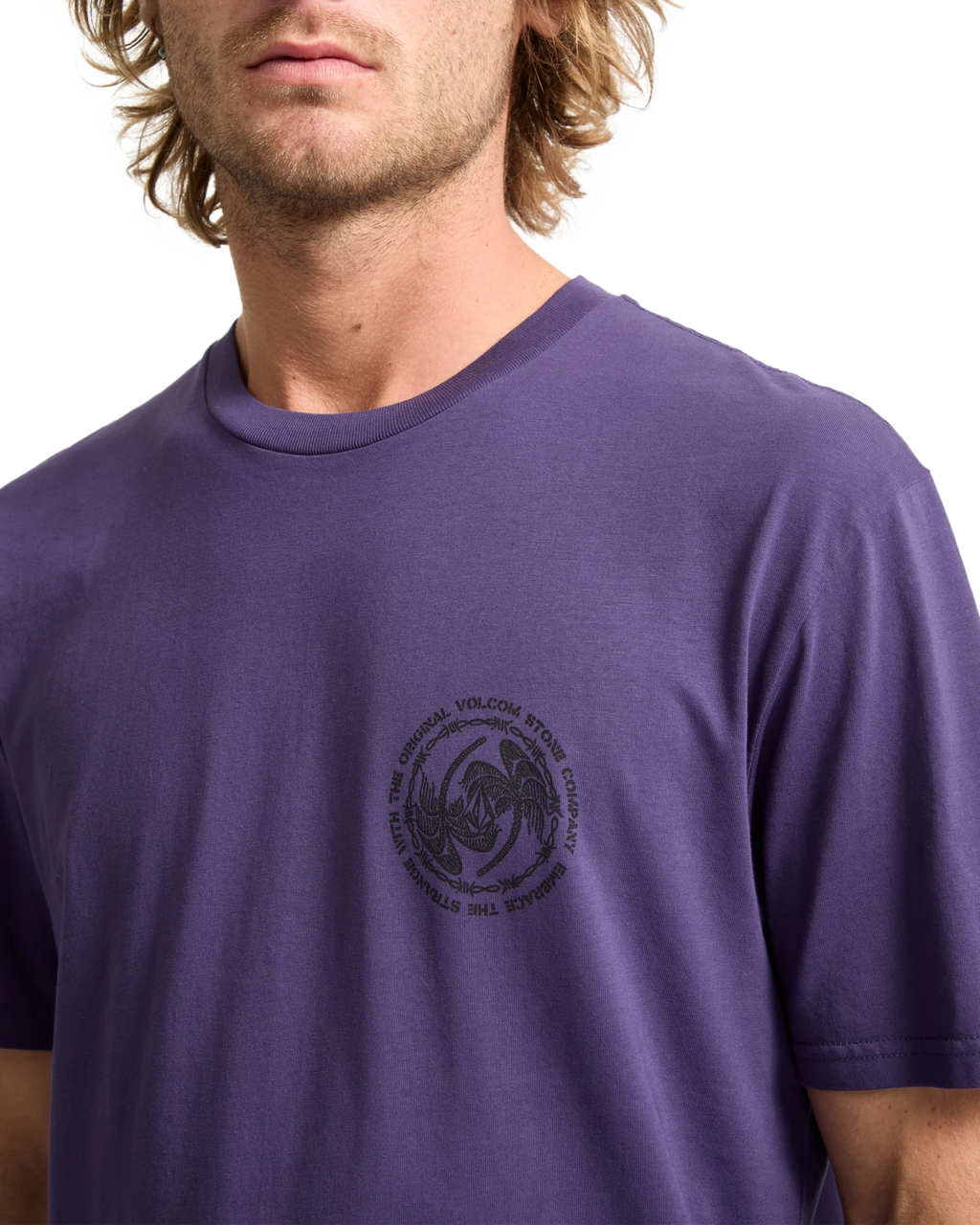 Volcom Circlepalm camiseta manga corta hombre detail 2 | Dark Purple