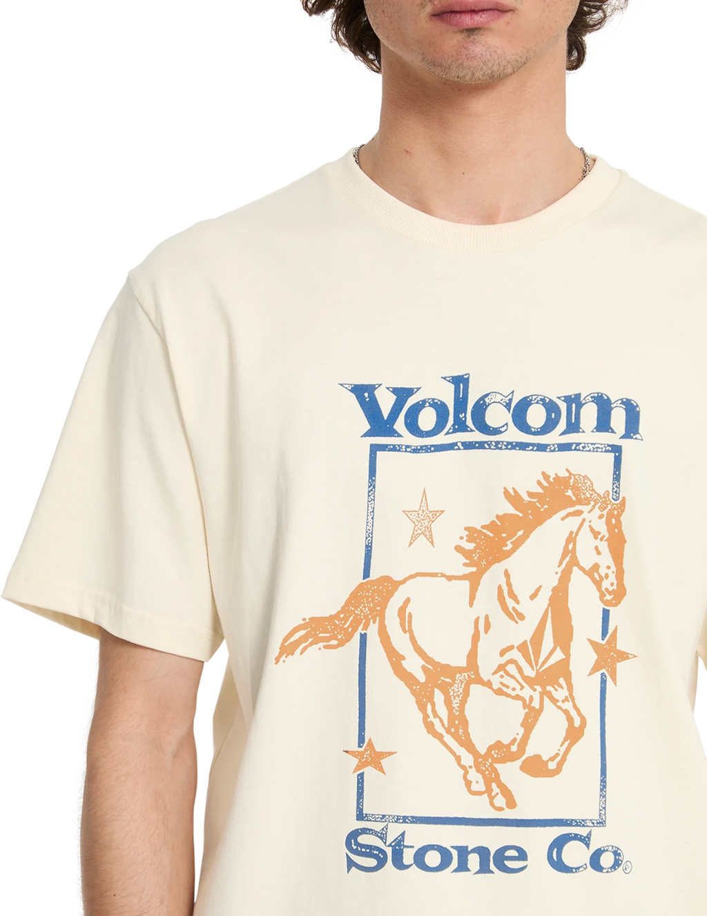 Volcom GIDDYUP SST camiseta manga corta hombre detail 3 | Dirty White