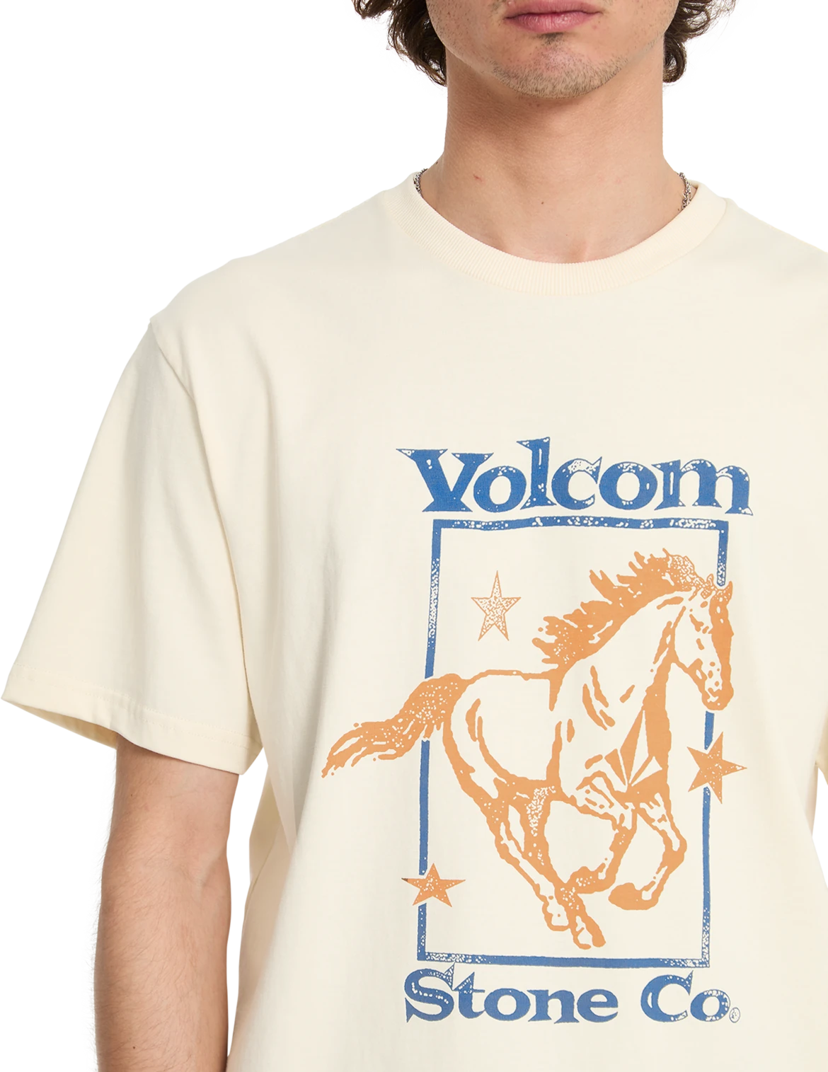 Volcom GIDDYUP SST camiseta manga corta hombre detail 3 | Dirty White
